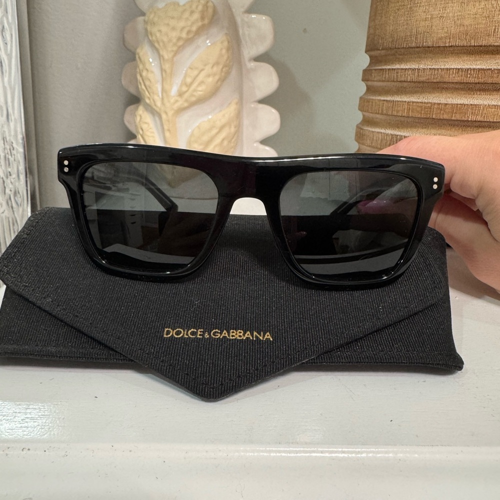 Dolce & Gabbana Black Acetate Sunglasses